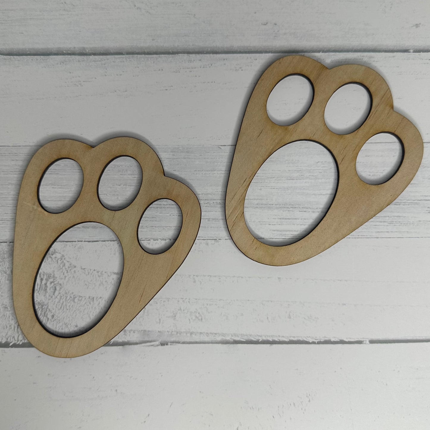 Easter Bunny Foot Print Cutouts