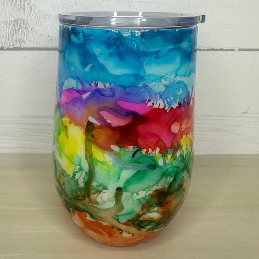 Resin Colour Splash Coffee Mugs